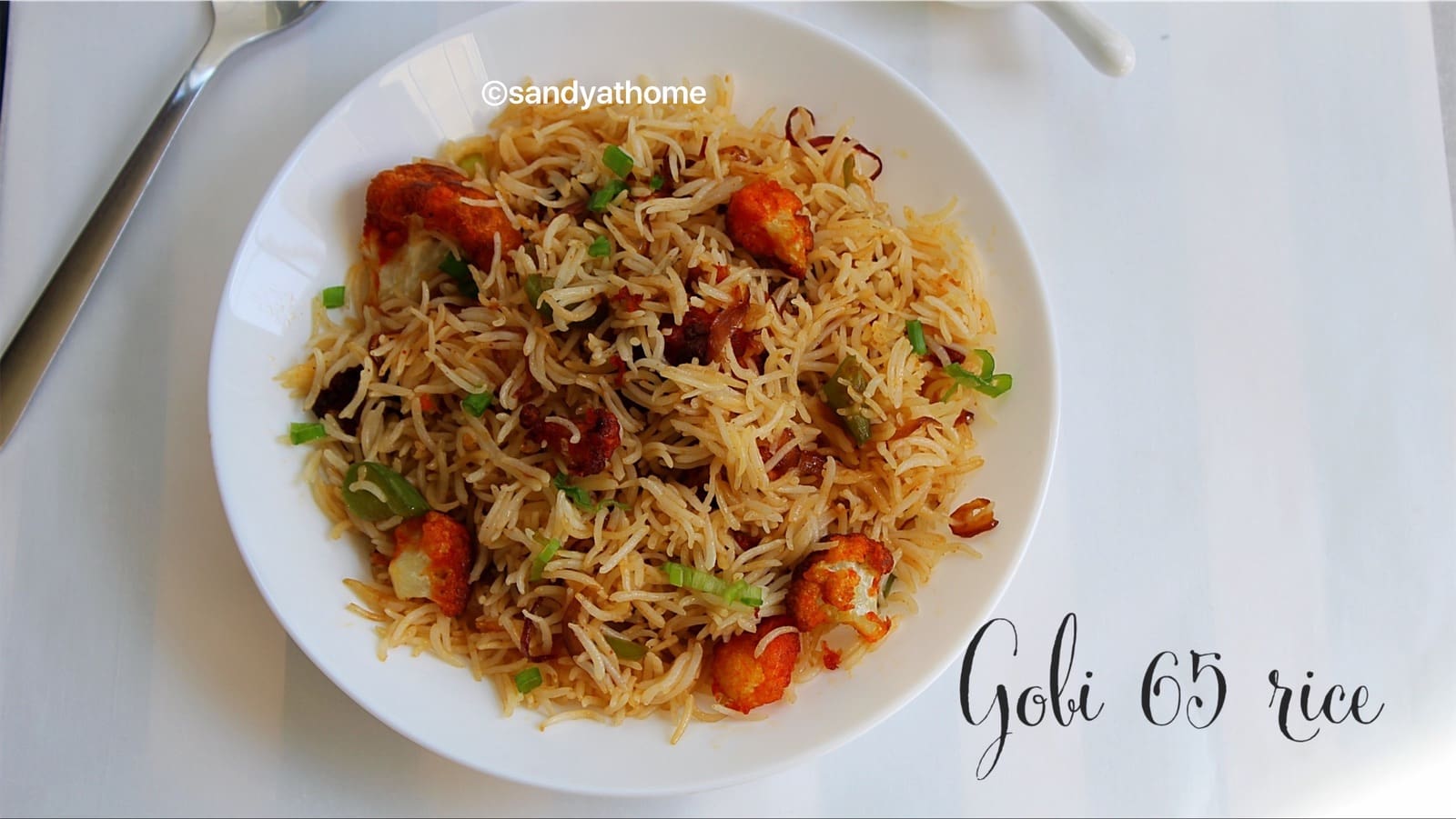 gobi fried rice recipe - Sandhya's Recipes